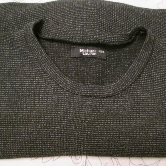 Michael Lauren Women's Soft Jersey Knit Oversized Tee-Black/White-XS/S-NWT - Picture 7 of 14